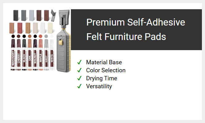 Premium Self-Adhesive Felt Furniture Pads