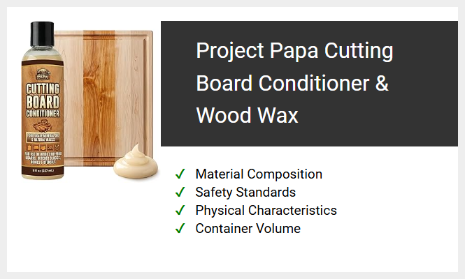 Project Papa Cutting Board Conditioner & Wood Wax