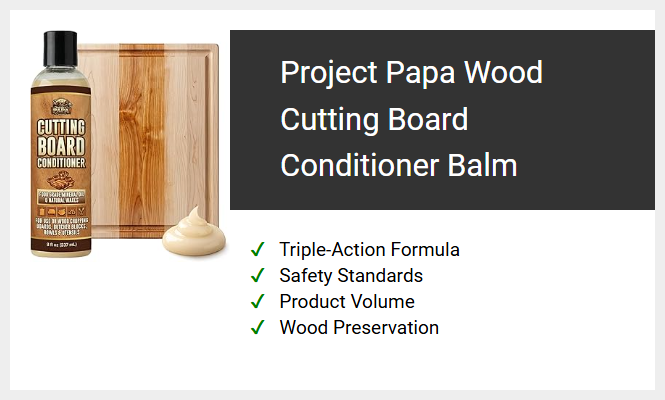 Project Papa Wood Cutting Board Conditioner Balm