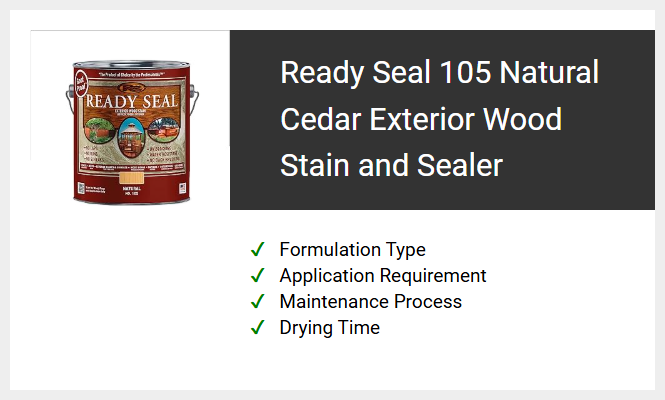 Ready Seal 105 Natural Cedar Exterior Wood Stain and Sealer