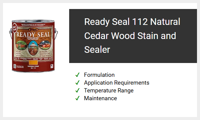 Ready Seal 112 Natural Cedar Wood Stain and Sealer