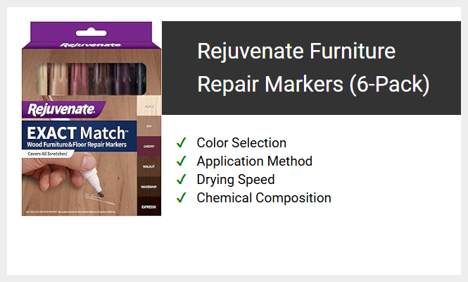 Rejuvenate Furniture Repair Markers (6-Pack)