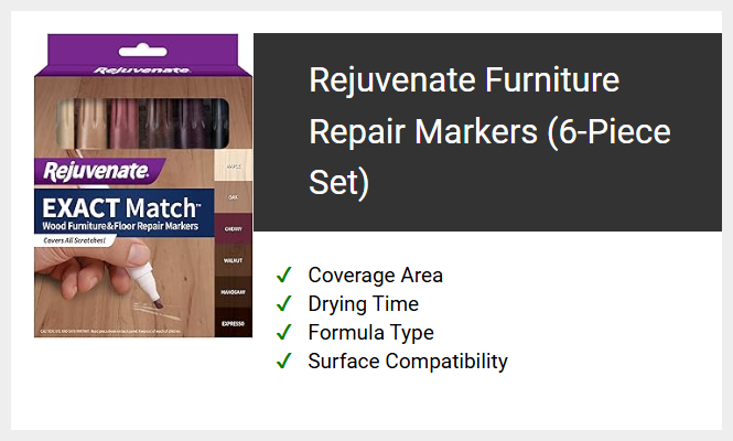 Rejuvenate Furniture Repair Markers (6-Piece Set)