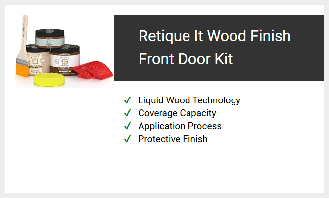 Retique It Wood Finish Front Door Kit