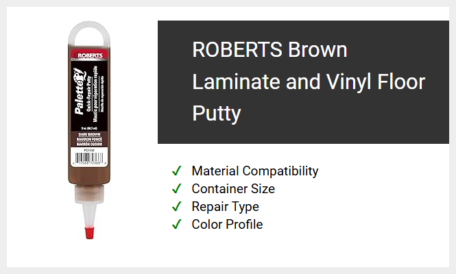ROBERTS Brown Laminate and Vinyl Floor Putty