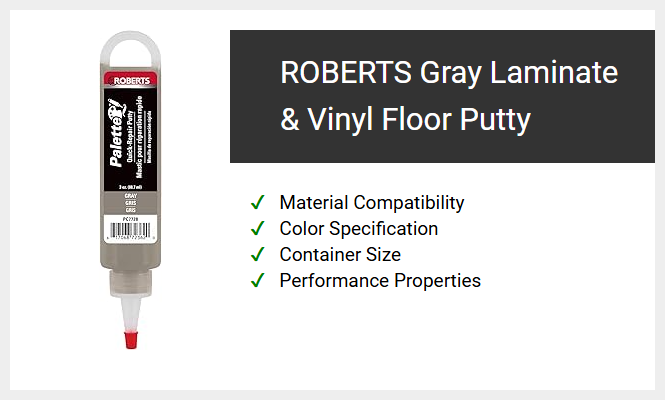 ROBERTS Gray Laminate & Vinyl Floor Putty