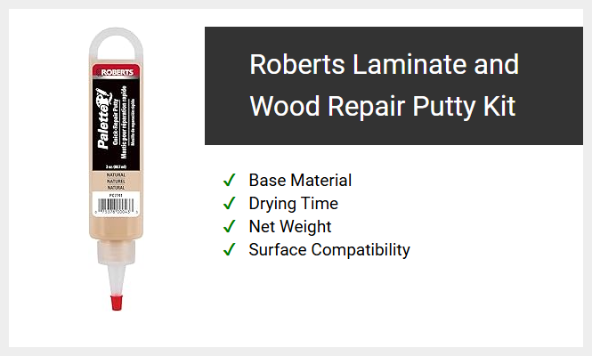 Roberts Laminate and Wood Repair Putty Kit