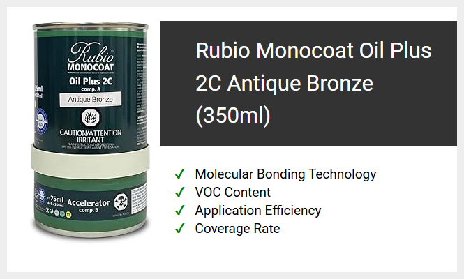 Rubio Monocoat Oil Plus 2C Antique Bronze (350ml)