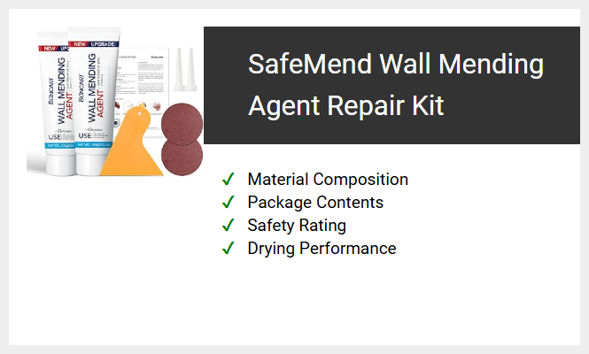 SafeMend Wall Mending Agent Repair Kit