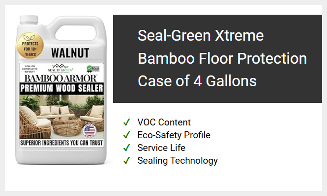 Seal-Green Xtreme Bamboo Floor Protection Case of 4 Gallons