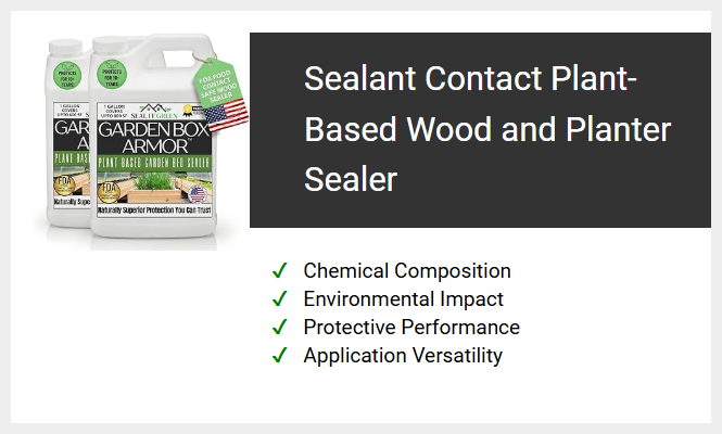 Sealant Contact Plant-Based Wood and Planter Sealer