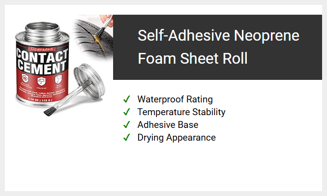 Self-Adhesive Neoprene Foam Sheet Roll