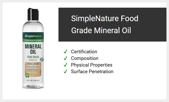 SimpleNature Food Grade Mineral Oil