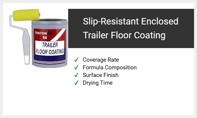 Slip-Resistant Enclosed Trailer Floor Coating
