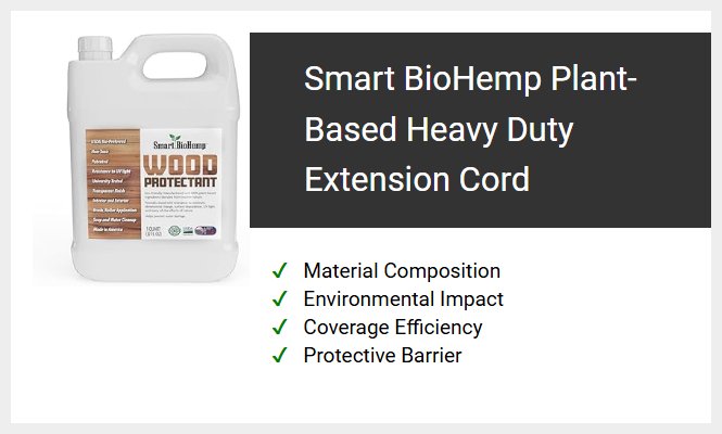Smart BioHemp Plant-Based Heavy Duty Extension Cord