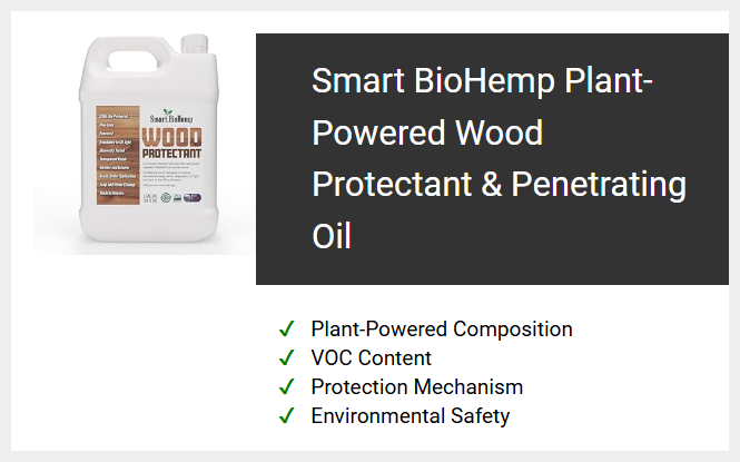 Smart BioHemp Plant-Powered Wood Protectant & Penetrating Oil