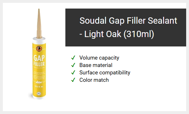 Soudal Gap Filler Sealant - Light Oak (310ml)