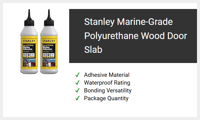 Stanley Marine-Grade Polyurethane Wood Door Slab