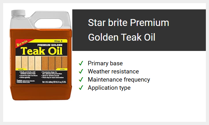 Star brite Premium Golden Teak Oil
