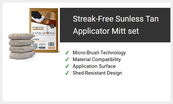 Streak-Free Sunless Tan Applicator Mitt set