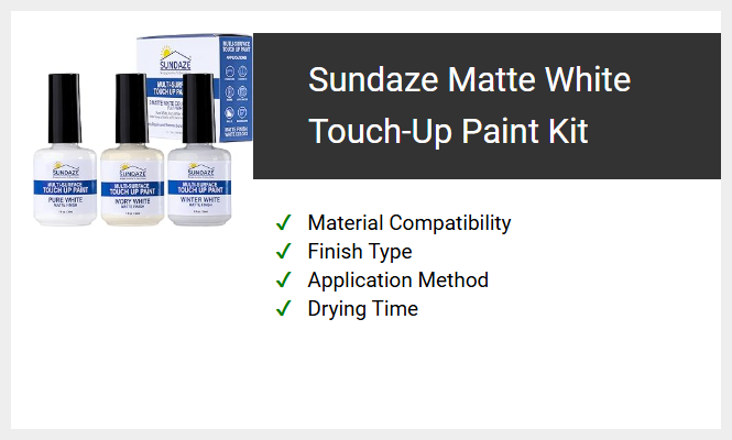 Sundaze Matte White Touch-Up Paint Kit