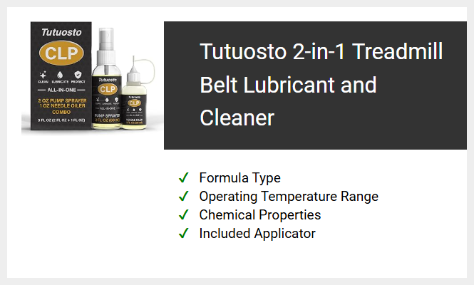 Tutuosto 2-in-1 Treadmill Belt Lubricant and Cleaner