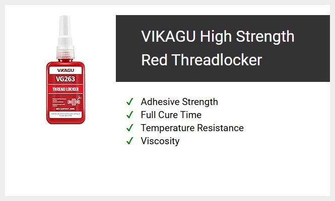 VIKAGU High Strength Red Threadlocker