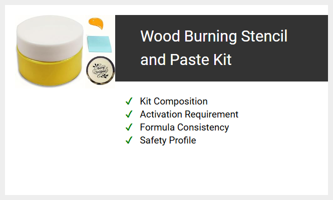 Wood Burning Stencil and Paste Kit