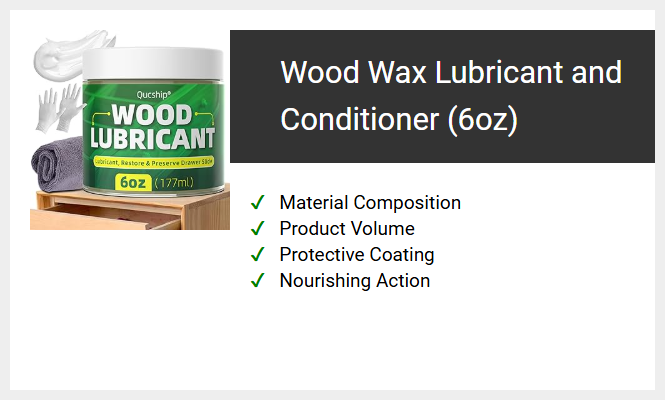 Wood Wax Lubricant and Conditioner (6oz)