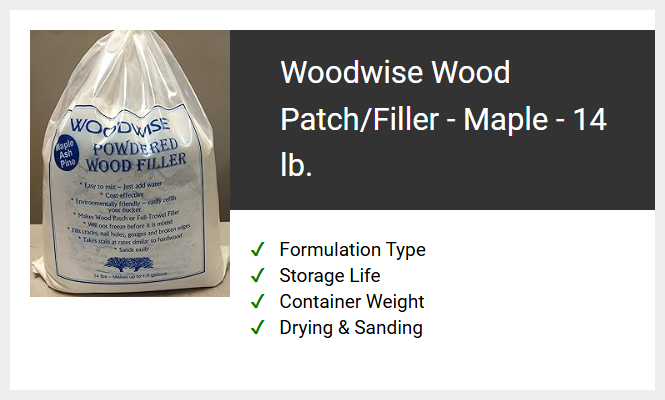 Woodwise Wood Patch/Filler - Maple (14 lb)