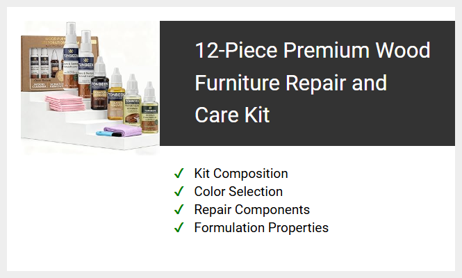 12-Piece Premium Wood Furniture Repair and Care Kit