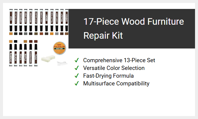 17-Piece Wood Furniture Repair Kit