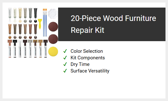 20-Piece Wood Furniture Repair Kit