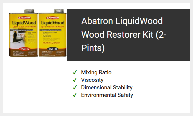 Abatron LiquidWood Wood Restorer Kit (2-Pints)