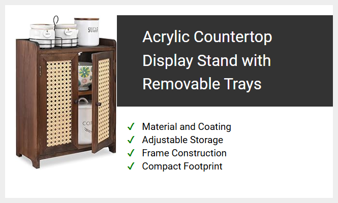 Acrylic Countertop Display Stand with Removable Trays