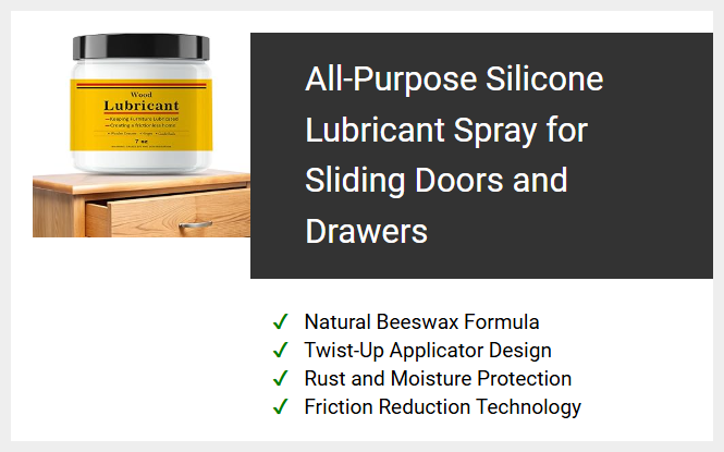 All-Purpose Silicone Lubricant Spray for Sliding Doors and Drawers