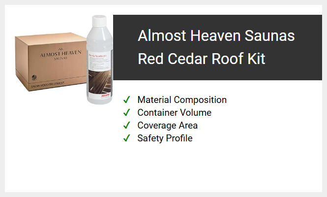 Almost Heaven Saunas Red Cedar Roof Kit