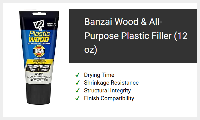 Banzai Wood & All-Purpose Plastic Filler (12 oz)