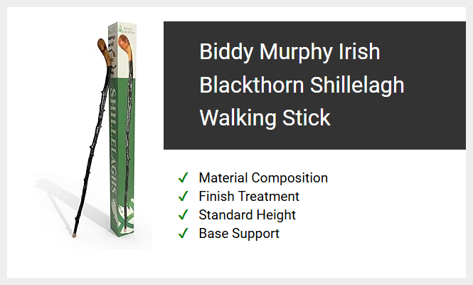 Biddy Murphy Irish Blackthorn Shillelagh Walking Stick