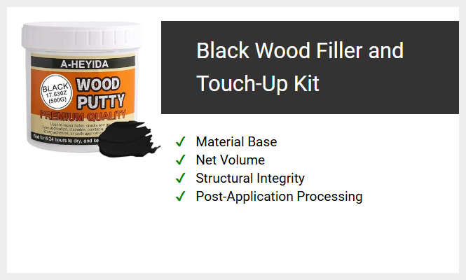 Black Wood Filler and Touch-Up Kit