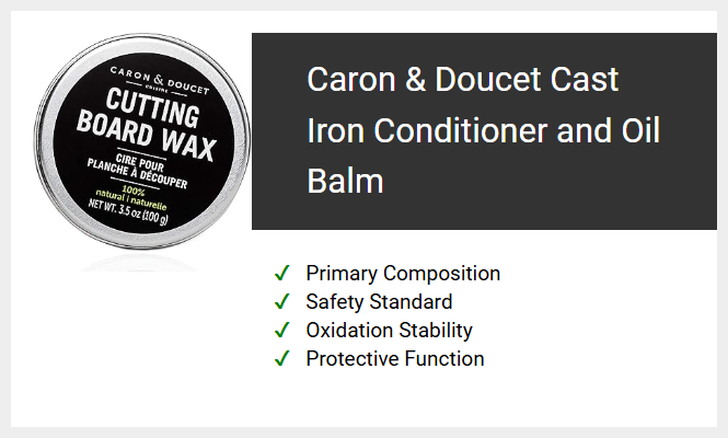 Caron & Doucet Cast Iron Conditioner and Oil Balm