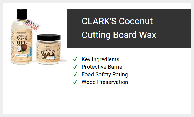 CLARK'S Coconut Cutting Board Wax
