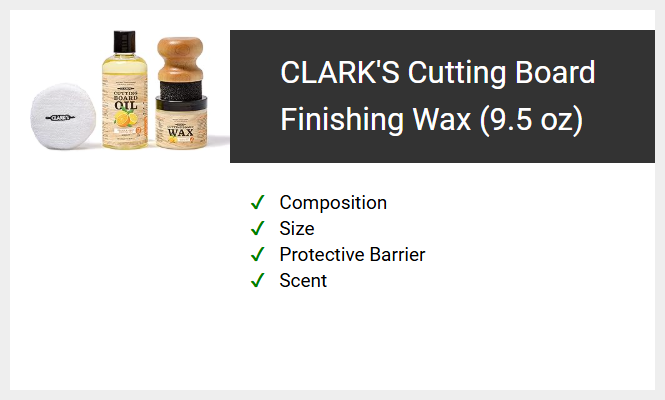 CLARK'S Cutting Board Finishing Wax (9.5 oz)