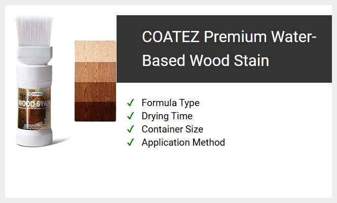 COATEZ Premium Water-Based Wood Stain