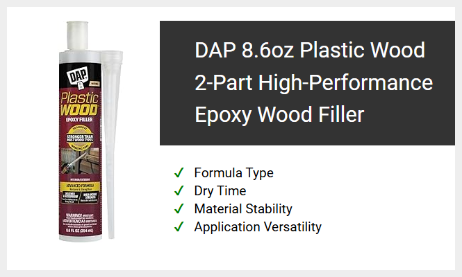 DAP 8.6oz Plastic Wood 2-Part High-Performance Epoxy Wood Filler