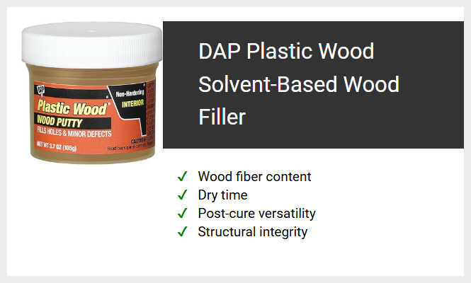 DAP Plastic Wood Solvent-Based Wood Filler