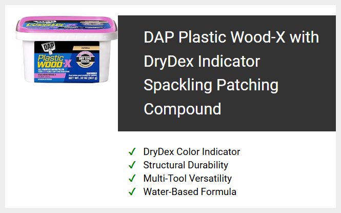 DAP Plastic Wood-X with DryDex Indicator Spackling Patching Compound