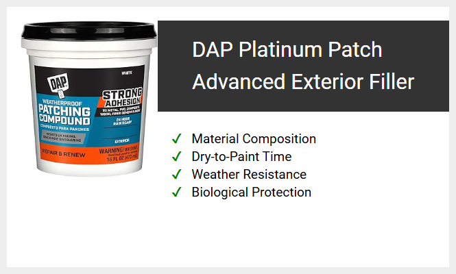 DAP Platinum Patch Advanced Exterior Filler