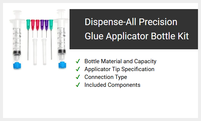 Dispense-All Precision Glue Applicator Bottle Kit
