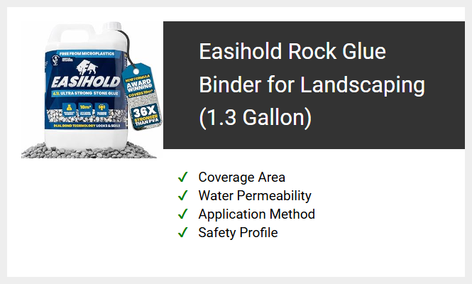 Easihold Rock Glue Binder for Landscaping (1.3 Gallon)
